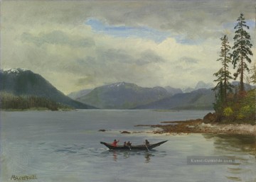  Amerikaner Kunst - NORTHWEST COAST LORING BAY ALASKA Amerikaner Albert Bierstadt